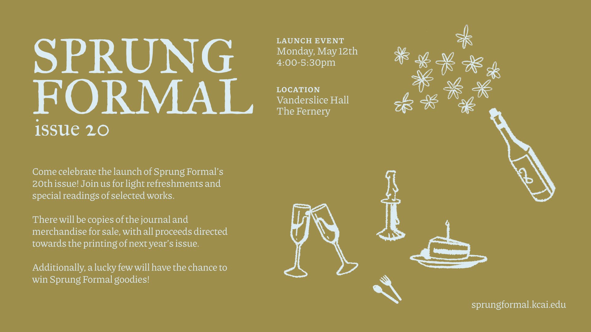 Sprung Formal issue 20 Launch Event