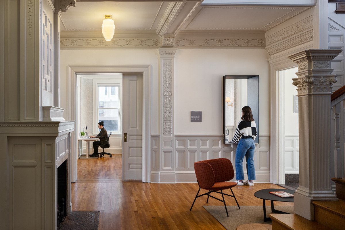 Interior of Vanderslice Hall, home to KCAI Admissions, Academic Affairs, Alumni Relations, Communications, the office of the President and the Epperson Auditorium