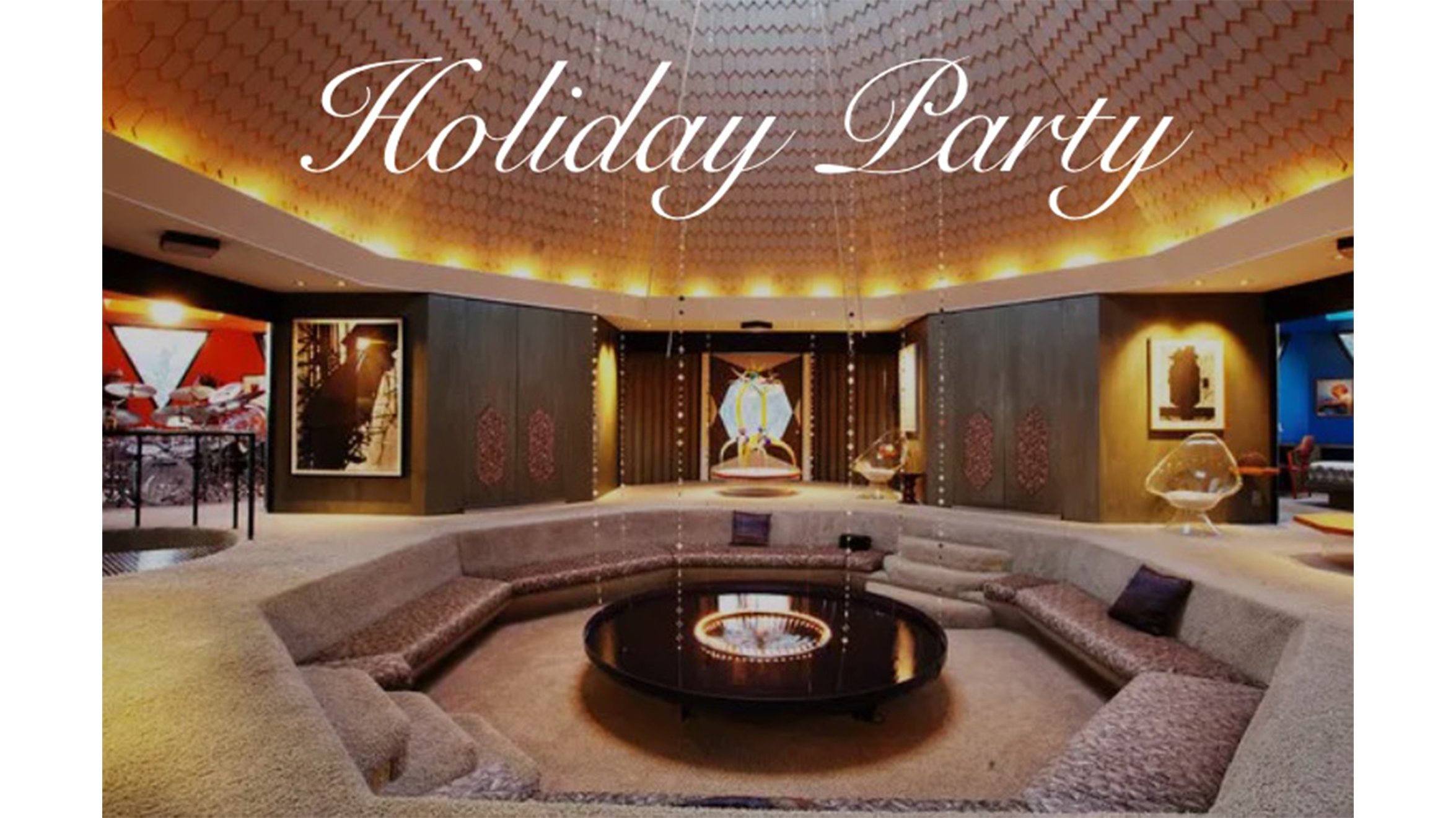 holiday party letterboxed white