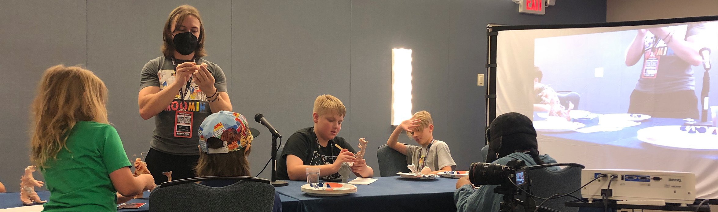 nick sparger at g-fest sculpting