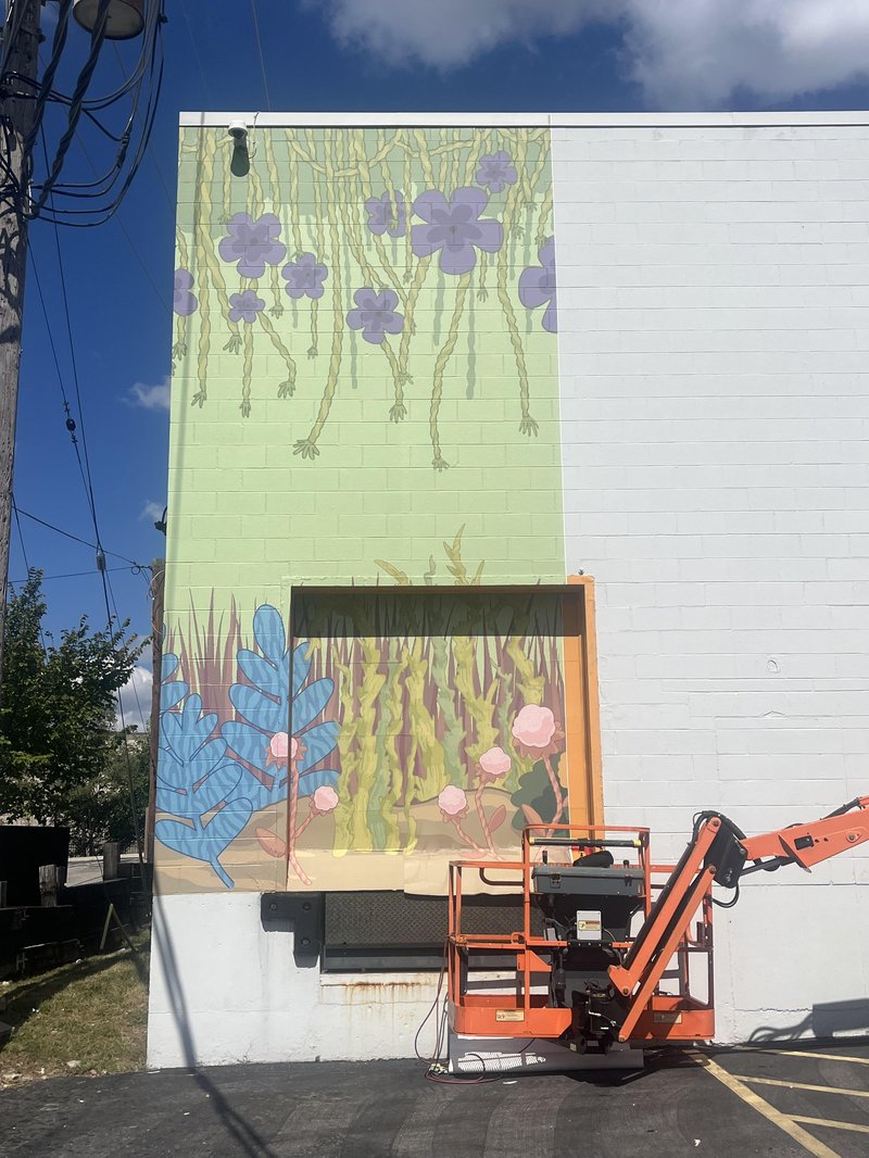 Fiber Wall Mural Installation